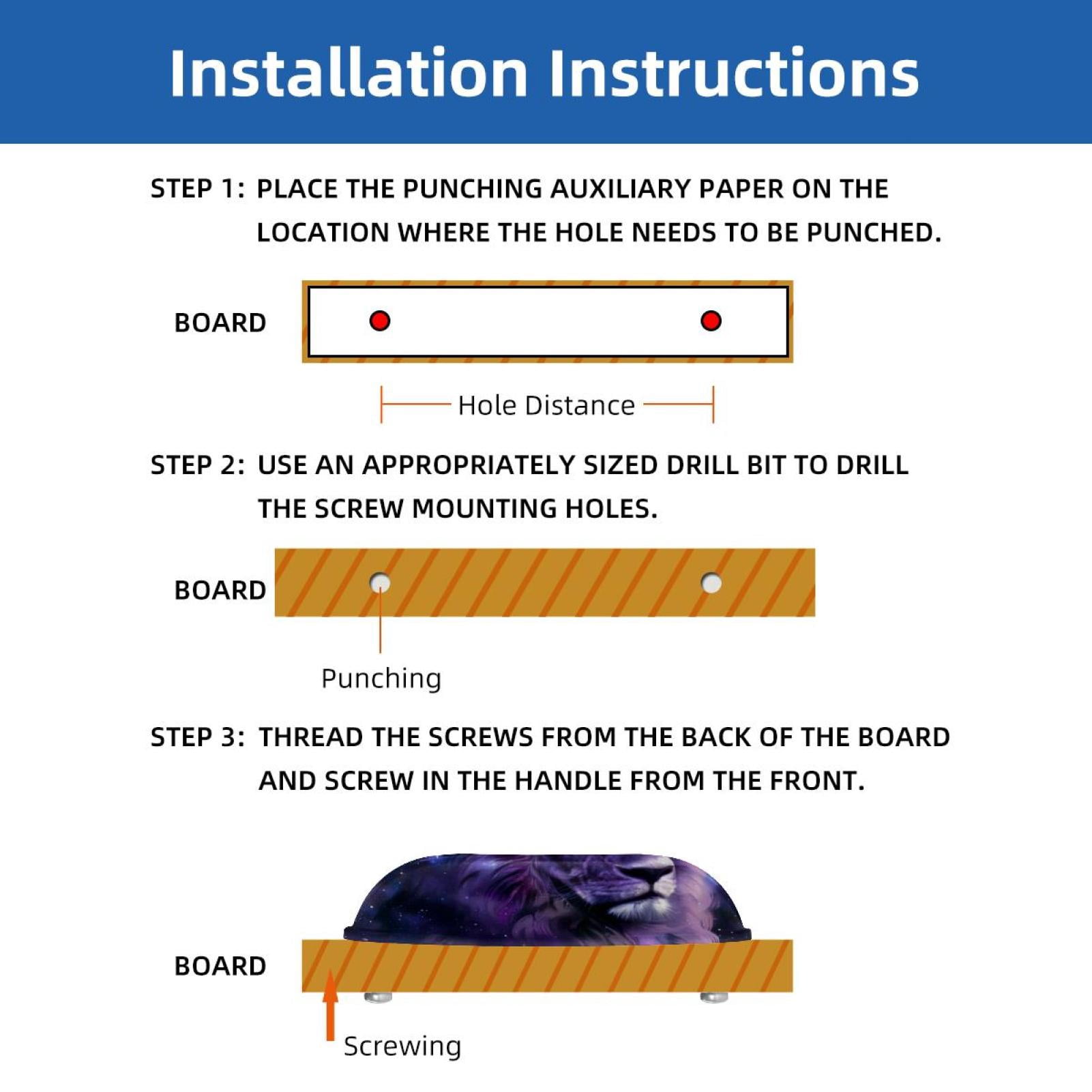 PhooArto 6 Pcs Cup Drawer Pulls, Purple Galaxy Lion Head Shell Shape Handles Cabinet Knobs for Dresser Cupboard Closet Wardrobe with Screws