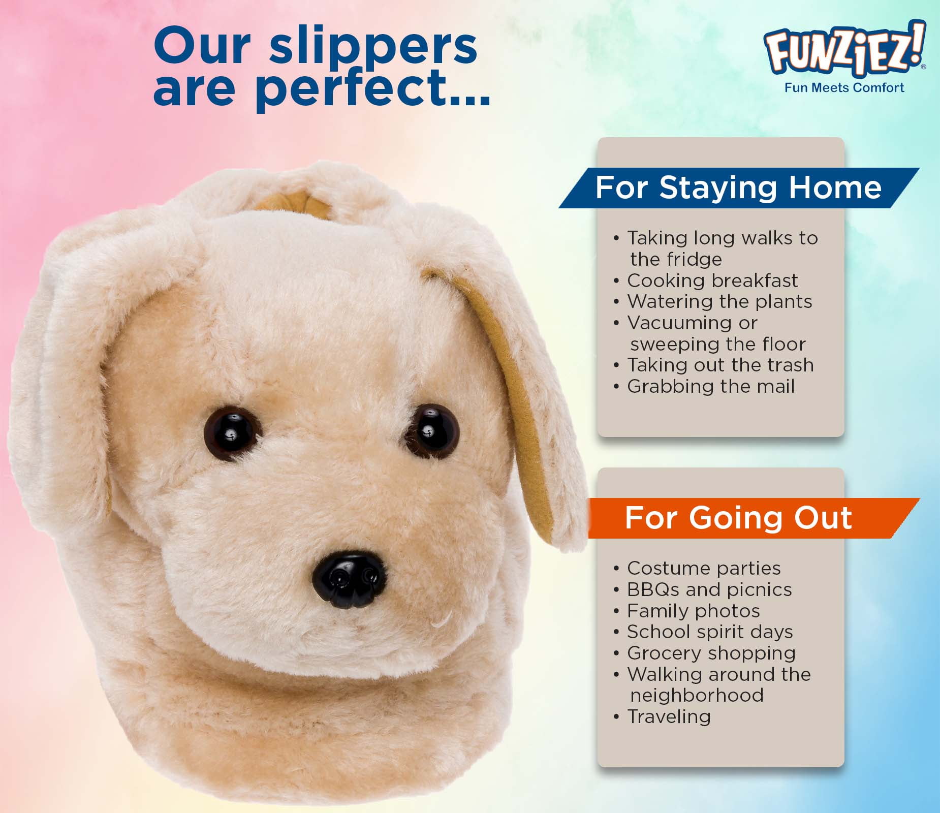 Golden retriever hotsell slippers