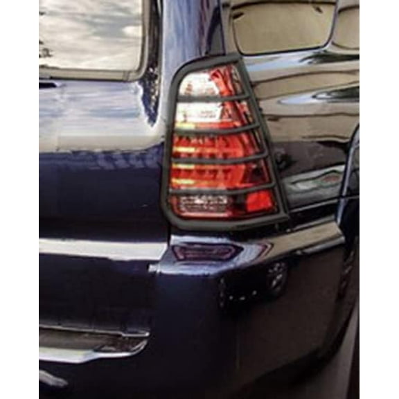 Black Horse Tail Light Guards Black Compatible with 2003-2009 Toyota 4Runner-7TU15A