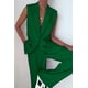 thumbnail image 2 of Traje PRETTYGARDEN Blazer sin Mangas y Pantalones Palazzo Verde Talla L, 2 of 7