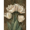 thumbnail image 2 of Pamela Gladding 19x24 White Modern Wood Framed Wall Art Titled - Petit Jardin Tulips, 2 of 5