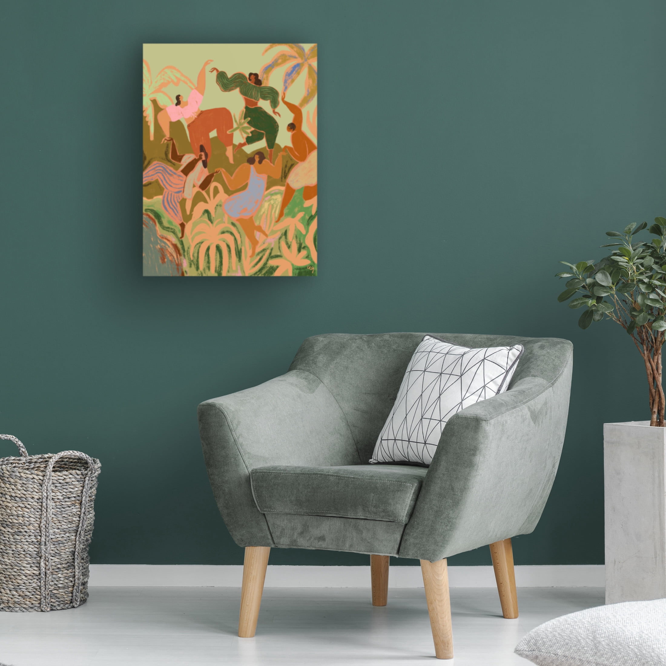 Trademark Fine Art Arty Guava  Spring Frolic Canvas Wall Art