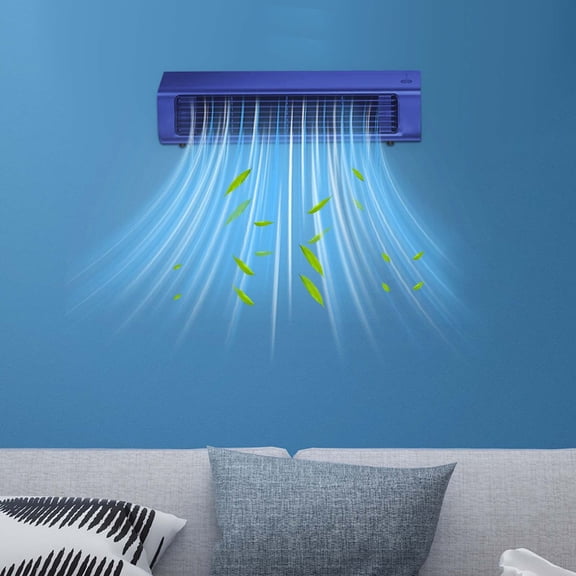 Portable Wall‑Mounted Fan, No‑Drilling Kitchen Wall Mount Fan, Wireless Charging Wall Fan, for Kitchen, Bedroom, Office