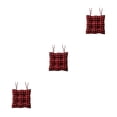 thumbnail image 2 of Almohadillas de poliéster para silla Yuarrent cojín de asiento cálido de rejilla color negro, 2 of 6