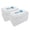 Clear, variant on BAZIC Plastic Pencil Case Utility Storage Box, Bright Color, 4-Pack