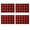 Red, variant on MOPOOR Christmas Decorations Placemats,Checkered Placemats,Black & White Checker, Quality Thin and Long-Lasting Placemats for Dining Table