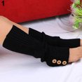 thumbnail image 2 of Flmtop Women Winter Button Knit Leg Warmers Long Legging Boot Socks Stockings, 2 of 7