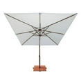 thumbnail image 3 of SimplyShade Offset Outdoor Square Patio Umbrella - Sky Blue - 8.5', 3 of 9