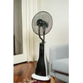 thumbnail image 4 of XBrand 47.25 in H Black/White Oscillating Mist Fan Humidifier w/ Remote, Timer & 3 Modes for Indoor Outdoor Patio Cooling, 4 of 12