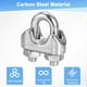 thumbnail image 4 of Uxcell 8-Pack Abrazaderas de Cable, Clip de Cable de Acero Inoxidable M3, Perno en U, Sujetador de Abrazaderas de Cable, 4 of 6