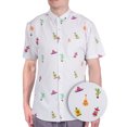 thumbnail image 2 of Visive Mens Big And Tall Short Sleeve Button Shirt, Printed Mexician Shirts, 2 of 6