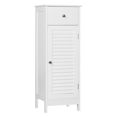 thumbnail image 1 of Yaheetech Armoire de Rangement au Sol avec Tiroir et Porte, Blanc, 1 of 8