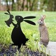 thumbnail image 2 of Rustic Easter Bunny Garden Stakes, Metal Yard Signs for Easter Decorations Outdoor Spring Home Decor by PALIFEUR, 2 of 7