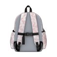 thumbnail image 3 of Pink and White Leopard Print Backpack for School, Cute School Bag with Adjustable Shoulder Straps and Padded Back, 13.4"x11"x4.7", 3 of 5