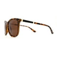 thumbnail image 3 of Polarized Womens 90s Designer Sport Horn Rim Sunglasses Tortoise Brown, 3 of 4
