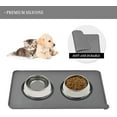 thumbnail image 5 of Esteras de alimentación impermeables de silicona para mascotas con labios altos, múltiples colores para perros, gatos y otros, 5 of 5