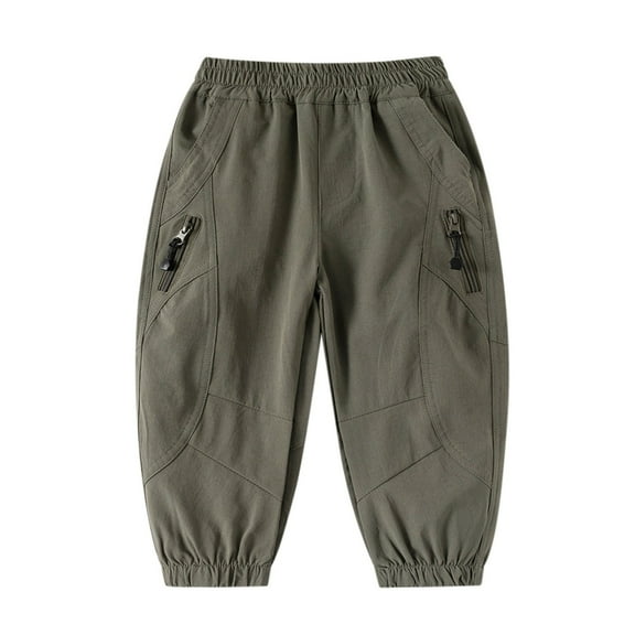 Kiijoy Toddler Boys Outdoor Hiking Pants Quick Dry Loose Fit Jogger Pants, Sizes 3-4
