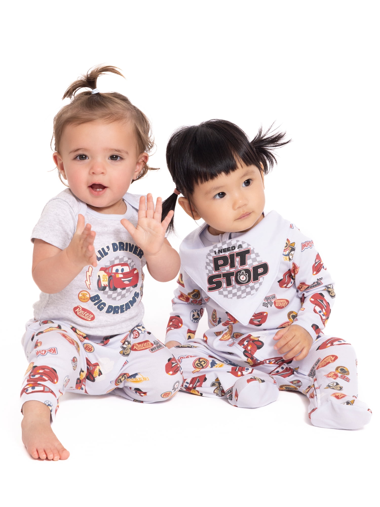 Pixar Cars Baby Layette Newborn Essentials Gift Set, 4-Piece, Sizes Newborn-12 Months