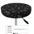 thumbnail image 4 of Vsdgher Hawaiian Style Print Stool Covers Round,Stretch Round Stool Covers Washable Stool Cushion Slipcover Elastic Chair Covers for 12-14 Inch Chair, 4 of 7