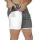 thumbnail image 1 of Hombres 2-en-1 Entrenamiento Pantalones cortos para correr Deporte Cadera Fitness Ligero Gimnasio Yo Abanopi Shorts deportivos 2 en 1 para hombre, 1 of 2