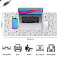 thumbnail image 5 of Long Mouse Pads for Desk,White Cartoon Unicorn Ice Cream Pattern Desk Mats on Top Of Desks, Desk Mouse Pad Extra Large with 3mm Non-Slip Base and Stitched Edge for Gaming,Office,Work,Home 35.4"x15.7", 5 of 6