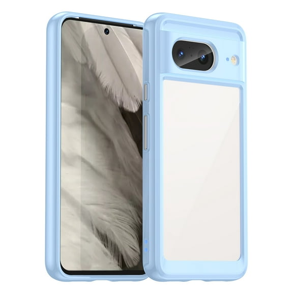 Feishell Clear Case for Google Pixel 7 6.3 inch,Shockproof Hybrid Soft TPU Bumper Anti-Scratch Hard Acrylic Back Transparent Slim Phone Case Cover for Google Pixel 7,Blue