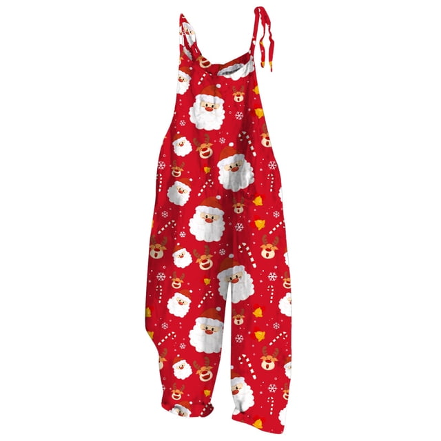 Wyzesi Combinaison d'Automne pour Femmes Femme Saint-Valentin Imprimée Rétro Décontractée Simple Salopette Pantalon Combinaison de Maternité Shorts pour Femmes