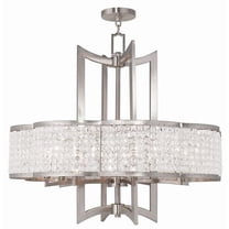 Traditional Eight Light Chandelier-Brushed Nickel Finish Bailey Street Home 218-Bel-1764529