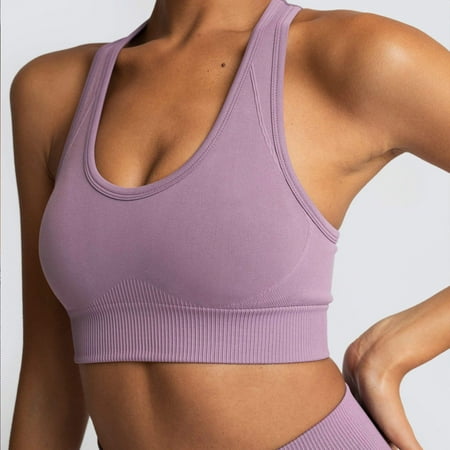 

Yuelianxi Womens Comfort Lightly Lined Seamless Wireless Triangle Bralette Bra