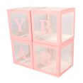 thumbnail image 1 of Balloon Boxes, 4PCS Transparent Balloon Boxes With Letters Easy Installation for Proposal Confession Baby Shower, 1 of 7