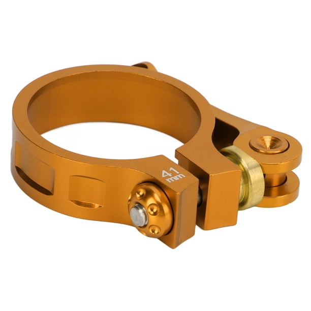 Abrazadera Para Tija De Sillín De Bicicleta, Collar De Tija De Sillín De Servicio Pesado De 41 Mm, Aleación De Aluminio, Liberación Rápida, Liviana Para Bicicleta Plegable ANGGREK No