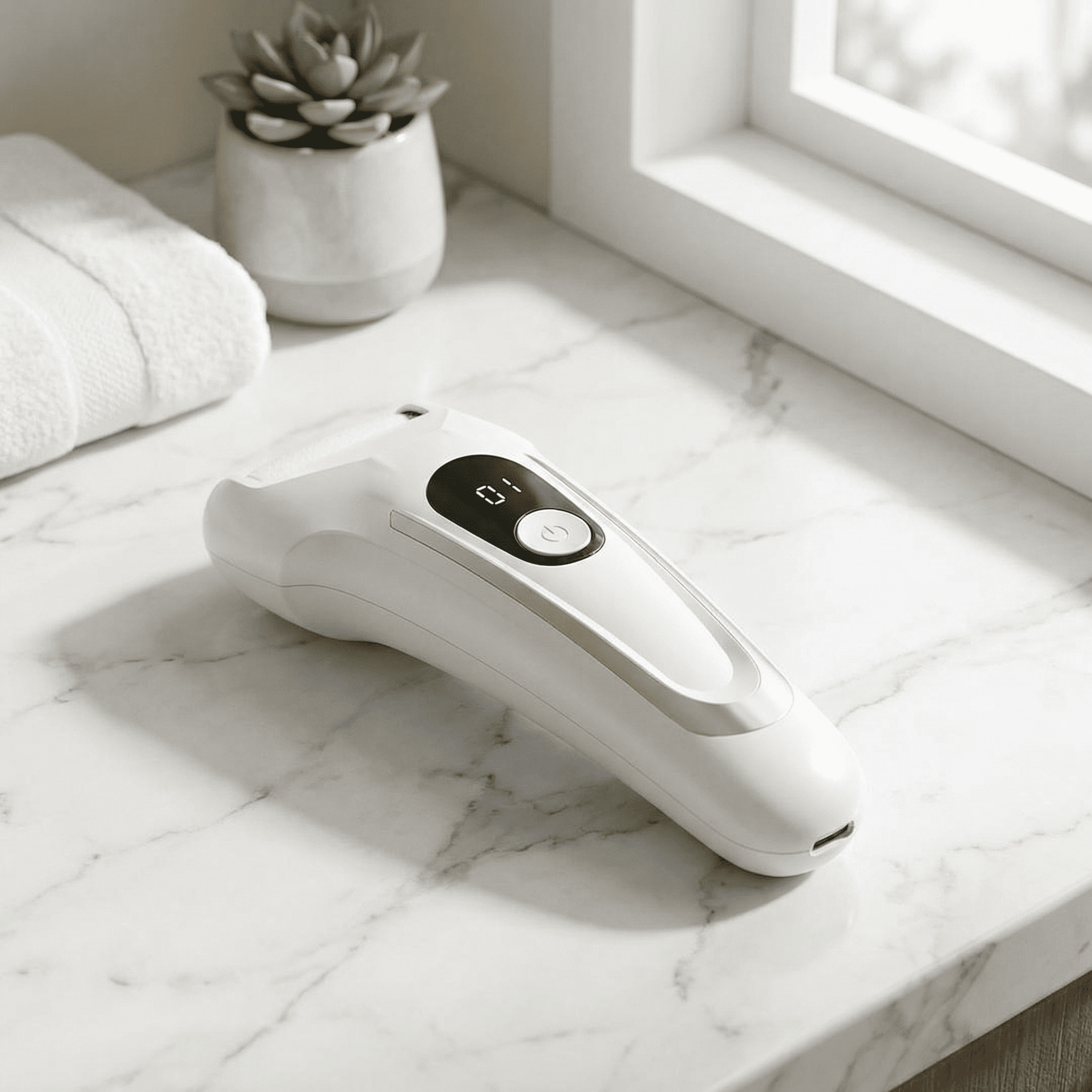 AngleTree Battery 2 Speed Settings, Intelligent Pressure Sensor, Exfoliating Corn & Callus Trimmer for Feet, Includes 2 Rollers, USB Data Line