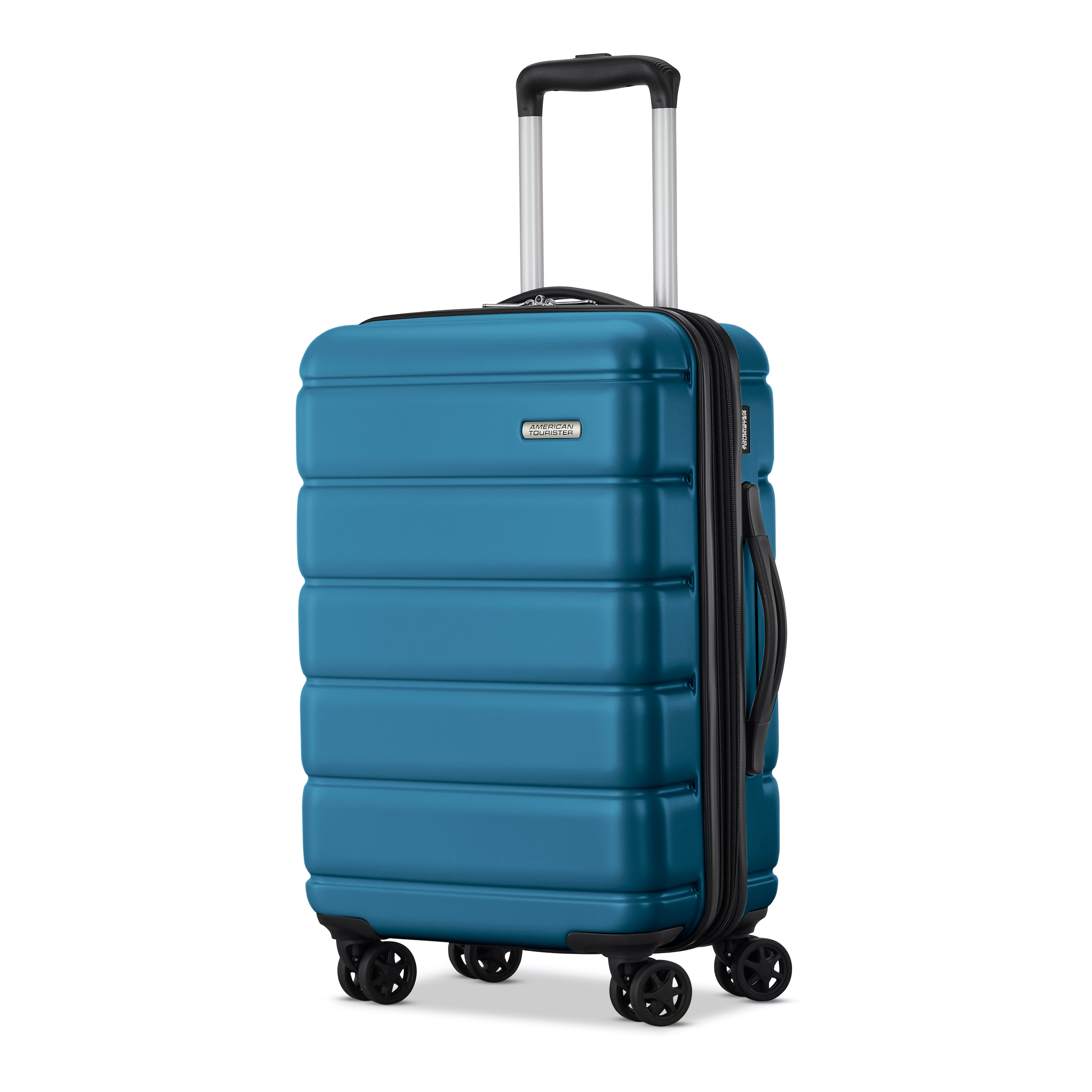 American Tourister Roll Out 2-Piece Luggage Set with Spinner Wheels (Carry on/Medium Checked) - Lagoon Blue