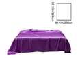 thumbnail image 3 of kladzum Flat Sheet, Soft Breathable Bed Sheets, Solid Color Ease Friendly Washable Sheets Luxurious Silk Bedding Flat Sheet 81.10x88.19" Bedsheets, 3 of 6