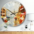 thumbnail image 3 of Designart 'Couple Walking in Paris' French Country wall clock, 3 of 3