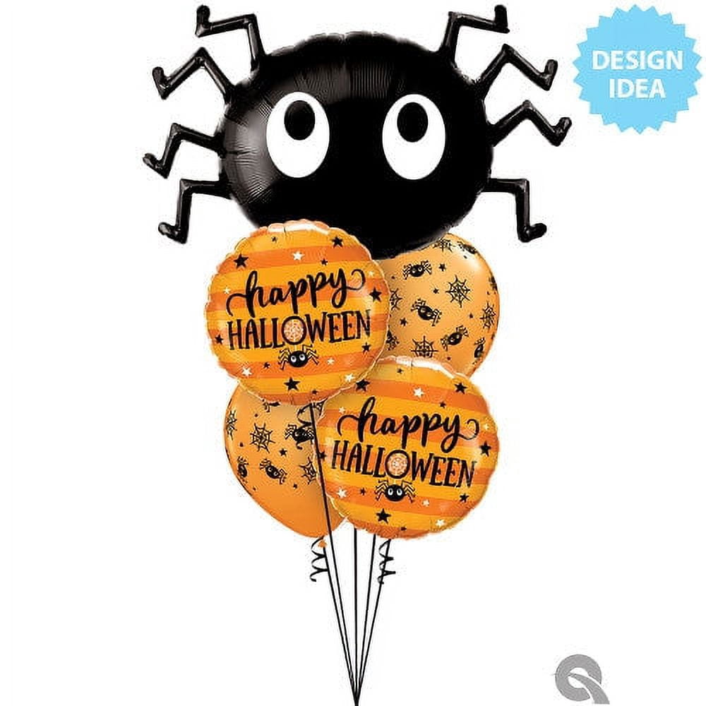 11 inch Qualatex Spiders Webs & Stars Latex Balloons (50 Pack) - Party Supplies Decorations