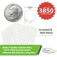 thumbnail image 4 of Royal Green 1/2 " Round Color-Coding Labels Printing Sticker Paper - Value Pack White Dot Labels Matte Finish with Template Included!  25 Sticker Sheets - 3850 Pack, 4 of 6