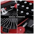 thumbnail image 4 of REOFLYUP 1Pc Manual Typewriter Model Red Iron Art Vintage Decor for Bar Prop and TV Cabinet Ornament, 4 of 8