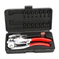 thumbnail image 5 of simhoa Set of 16 Pieces Metal Hole Punch Tool Set with Storage Case Quick Change Bits and Dies Professional 2mm-7mm Handy Craft Tool, 5 of 10