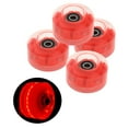 thumbnail image 6 of 4 Pack Roller Skate Wheels Luminous , with Bearings Installed - Outdoor Roller Skate Wheels for Double Row Skating & Skateboard 32x58mm, 82 Red, 6 of 9