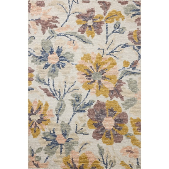 Loloi Tilly Bone / Multi 5'-0" x 7'-6" Area Rug