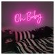 thumbnail image 2 of Letrero De Neón"Oh Baby" Para Decoración Pared Fiestas En Habitaciones, Dormitorios, Bares Y Salas Estar 45cm, 2 of 3
