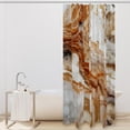 thumbnail image 2 of Marble Waterproof Printed Bathroom Curtain Set with Hooks for Bathroom Decoration, 2 of 6
