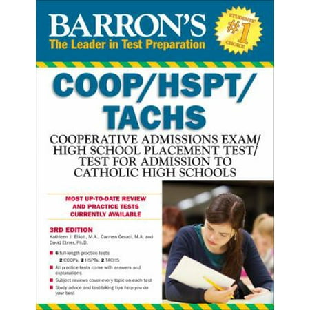 Barron S Coop Hspt Tachs Cooperative Admissions Exam