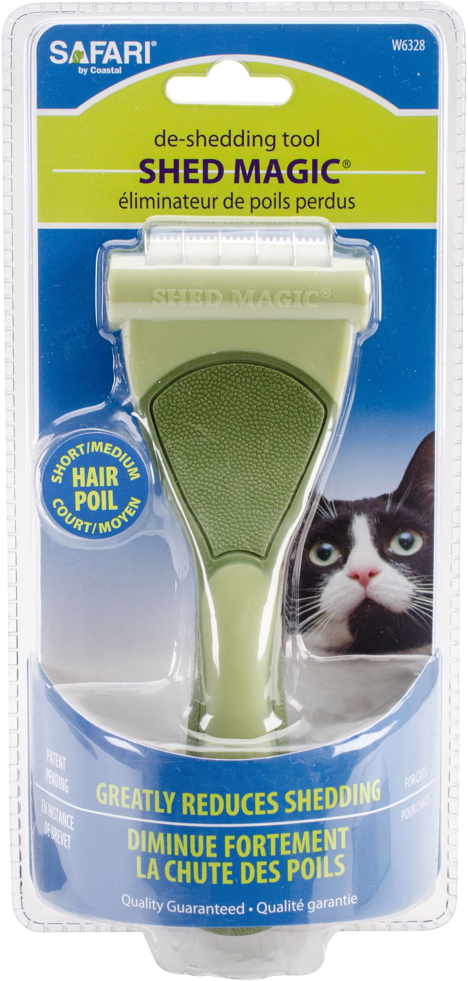 Safari Shed Magic DeShedding Tool For CatsShort/Medium Hair Walmart