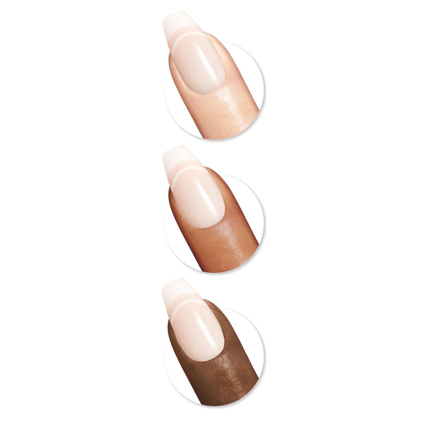 Sally Hansen - Salon Effects® Perfect Manicure™ Ongles prêts à porter premium modèle ballerine - inclut 24 faux ongles premium , une lime à ongles, un bâtonnet en bois, un tampon de préparation, des l