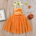 thumbnail image 4 of 0-2T Newborn Baby Girl Pumpkin Halloween Party Costume Toddler Fancy Sleeveless Tutu Romper One-piece Outfits, 4 of 10