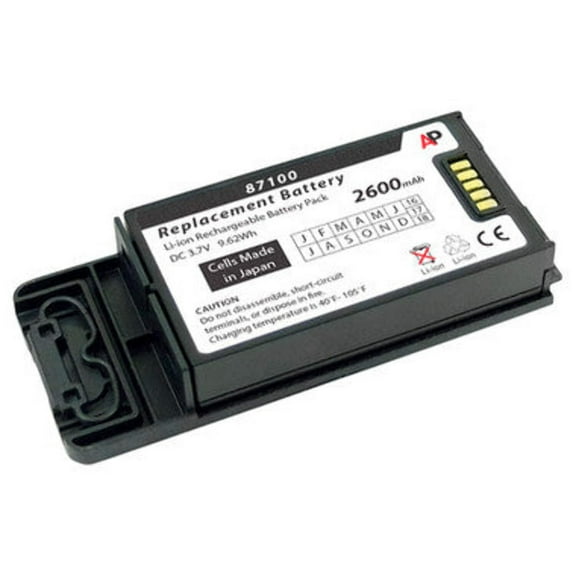 SpectraLink PIVOT 8741, 8743, 8753, PBL87410 Black: Replacement Battery. 2600 mAh