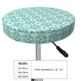 thumbnail image 2 of Uemuo Blue Print Pattern Round Bar Stool Seat Covers Washable Stool Cushion Slipcover Elastic Bar Chair Covers-12 inch, 2 of 7