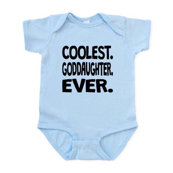 CafePress - Coolest. Goddaughter. Ever. Body Suit - Baby Light Bodysuit, Size Newborn - 24 Months